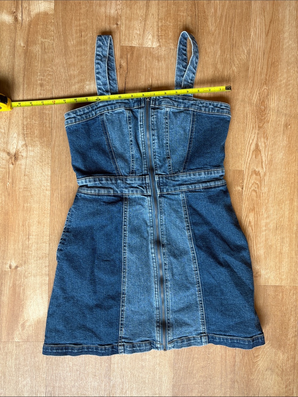 wild fable Front Zip denim corset dress